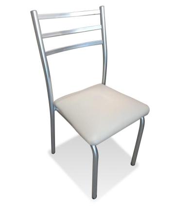 SILLA ECO C/ALUMINIO CUERINA LISA