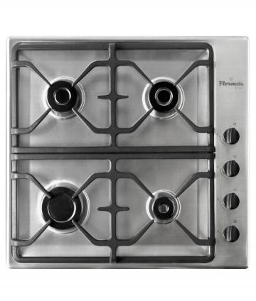 ANAFE FLOR 6748I A GAS INOXIDABLE 4HORNALLAS M/G