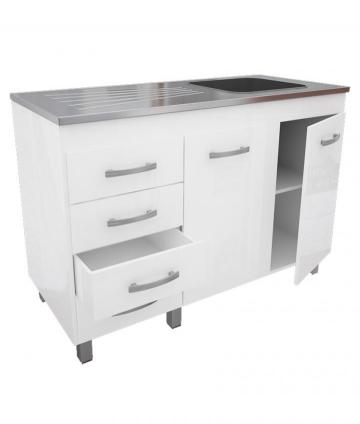 BAJO MESADA ART612 2P 4C PREMIUM 1.20M BLANCO