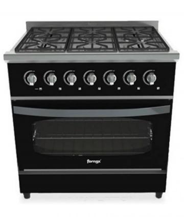 COCINA C-V86BV6H 86CM 6H GN P.DOBLE VIDRIO BLACK