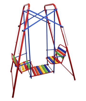 HAMACA GRANDE GEMELA PLEGABLE LISTONES DE PVC
