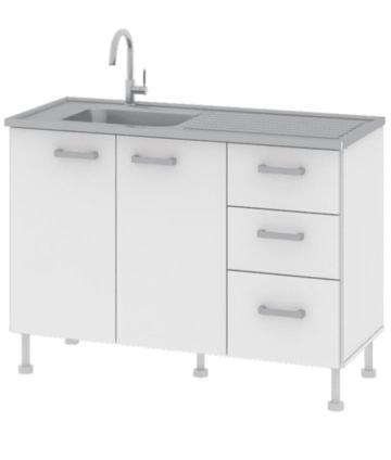 BAJO MESADA CCB120B CLASSIC 1.20MTS BLANCO