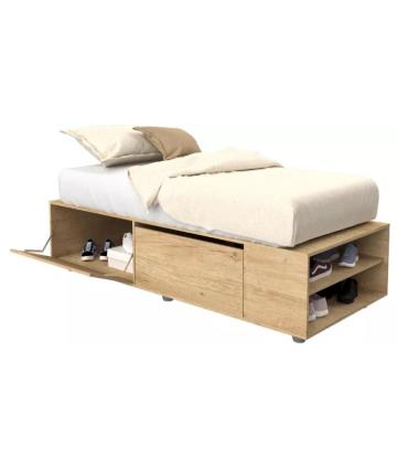 CAMA 1 PLAZA DLD06PC EXTENSIBLE PINO CASCINA