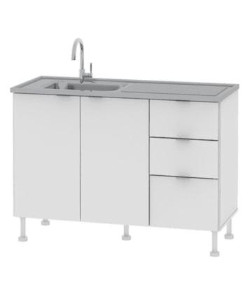 BAJO MESADA CCB120B CLASSIC 1.20MTS BLANCO