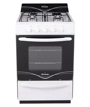 COCINA 5516F BLANCA CON PARRILLA 56CM MULTIGAS