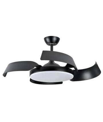 VENT.DE TECHO AURA VITA NEGRO RETRACTIL